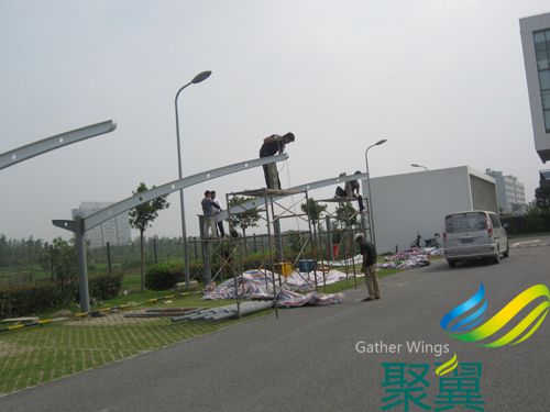 江蘇、浙江、上海車棚施工安裝（膜布安裝）