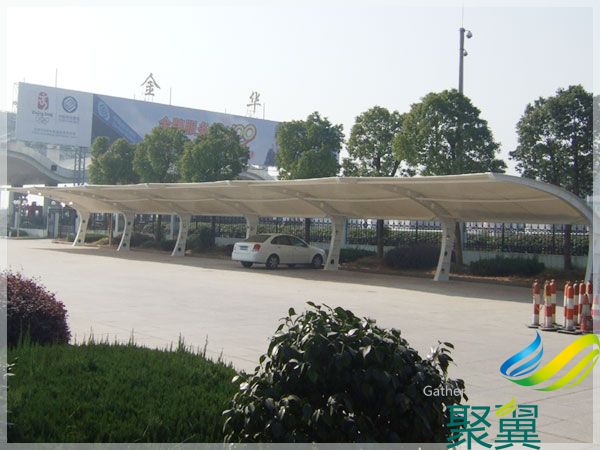 浙江金華膜結(jié)構(gòu)停車(chē)棚（7字形）
