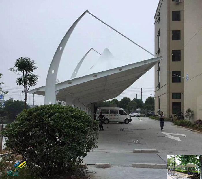 合肥安裝膜結(jié)構(gòu)汽車停車棚景觀棚圖紙工程