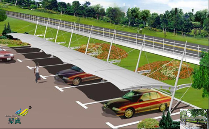 合肥安裝膜結(jié)構(gòu)汽車停車棚景觀棚圖紙工程單位部門