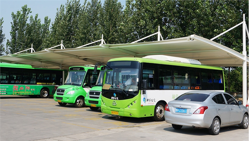 福建大巴車停遮陽(yáng)防雨車棚基礎(chǔ)設(shè)計(jì)效果圖