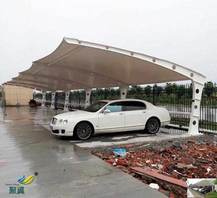 深圳膜結(jié)構(gòu)張拉膜停車棚雨棚材料施工設(shè)計(jì)