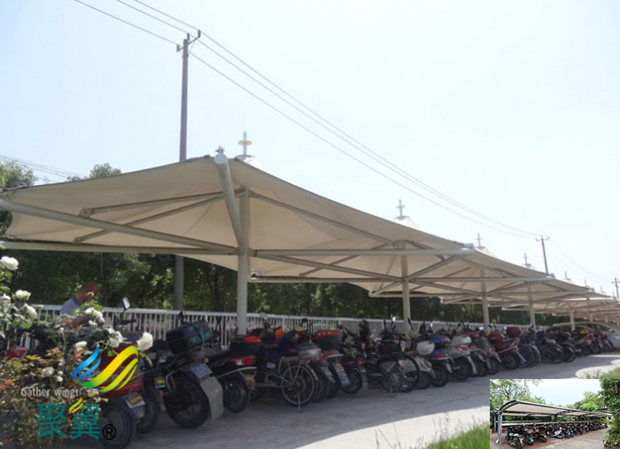 無(wú)錫膜結(jié)構(gòu)非機(jī)動(dòng)車停車棚工程生產(chǎn)廠家施工方案平面圖