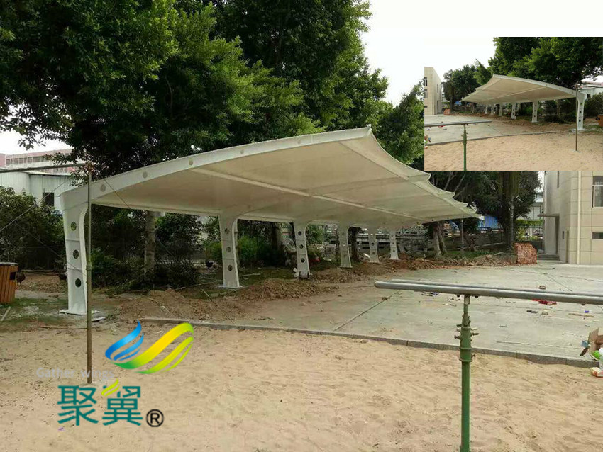  膜結(jié)構(gòu)停車棚設(shè)計|汽車停車棚人性化設(shè)計  