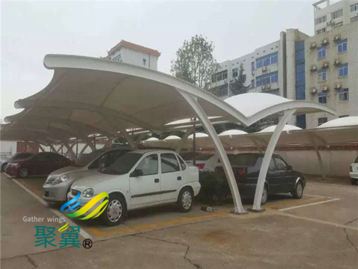膜結(jié)構(gòu)車棚建筑的造價(jià)預(yù)算|車棚價(jià)格在30-80元每平
